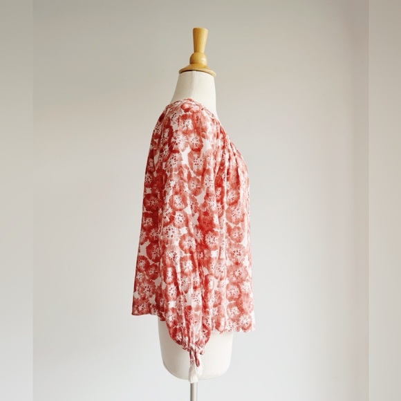 SUNCOO PARIS Rose Floral Printed Cotton Blouse T1/Small - Picture 3 of 5